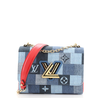 Louis Vuitton Twist Handbag	 Patchwork Denim MM