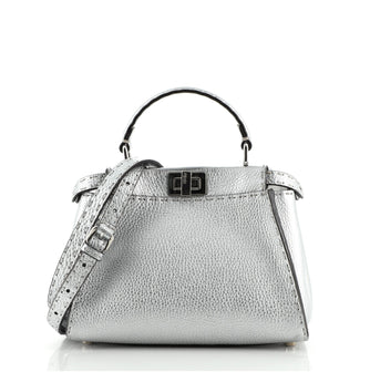 Fendi Selleria Peekaboo Bag Leather Mini