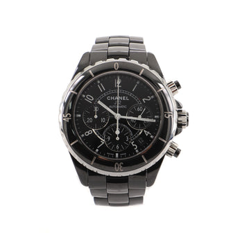 Chanel J12 Chronograph Automatic Watch Ceramic and Steel 41