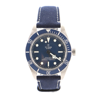 Tudor Heritage Black Bay Fifty-Eight Automatic Watch Stainless Steel and Leather 39