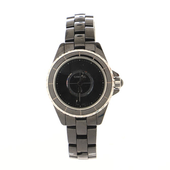 J12 Intense Black Quartz Watch Ceramic and Stainless Steel 29