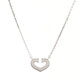 Cartier C Heart de Cartier Pendant Necklace 18K White Gold