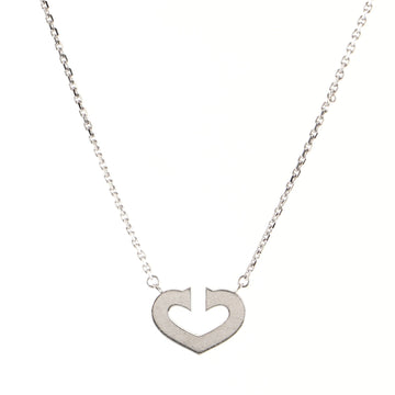 Cartier C Heart de Cartier Pendant Necklace 18K White Gold