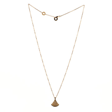 Bvlgari Diva's Dream Pendant Necklace 18K Rose Gold with Mother-of-Pearl and Diamond