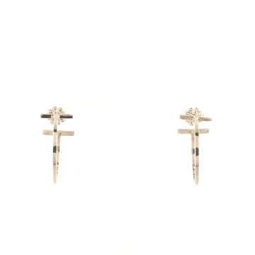 Tiffany & Co. T Wire Hoop Earrings Sterling Silver Small
