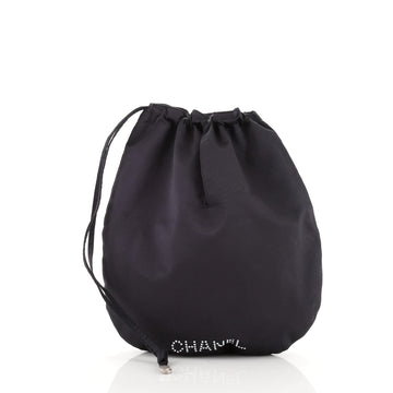 Chanel Vintage Drawstring Backpack Satin Large