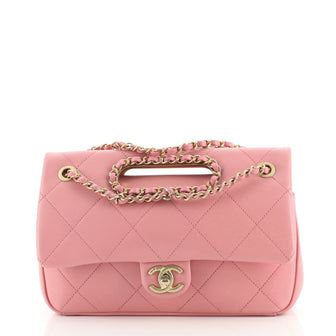 Chanel A Real Catch Flap Bag Quilted Lambskin Medium