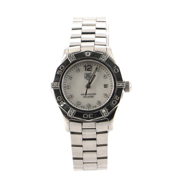 Tag Heuer Aquaracer 300M Quartz Watch Stainless Steel with Diamond Accent Bezel and Markers and Mother of Pearl 27
