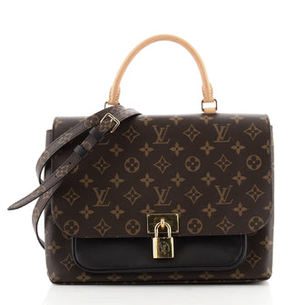 Louis Vuitton Marignan Handbag Monogram Canvas with Leather