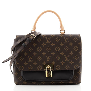 Louis Vuitton Marignan Handbag Monogram Canvas with Leather