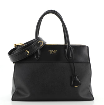Prada Paradigme Tote Saffiano with City Calf Medium