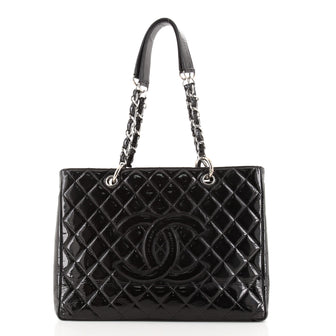 Chanel Grand Shopping Tote Quilted Patent