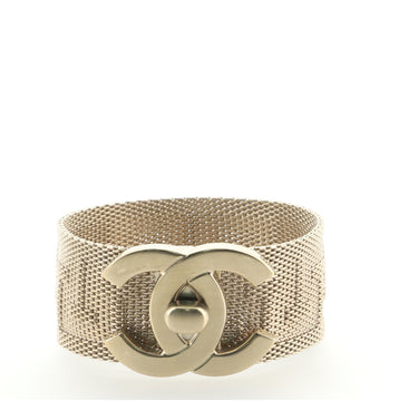 Chanel Greek CC Turnlock Bracelet Metal Mesh