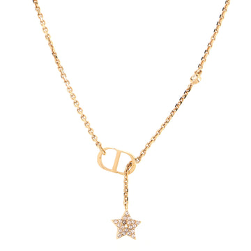 Christian Dior Petit CD Star Necklace Metal with Crystals