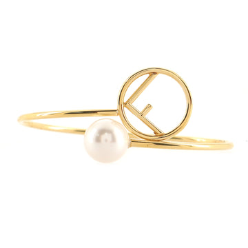Fendi F is Fendi Cuff Bracelet Metal with Faux Pearl