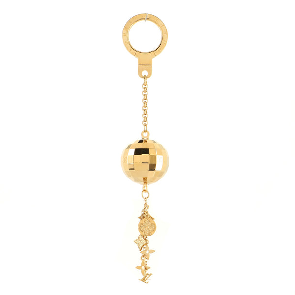 Louis Vuitton Sphere Key Ring Gold