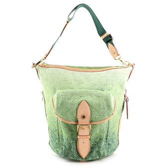 Louis Vuitton Sunburst Handbag Denim PM