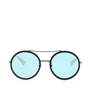 Gucci Web Round Sunglasses Metal with Acetate