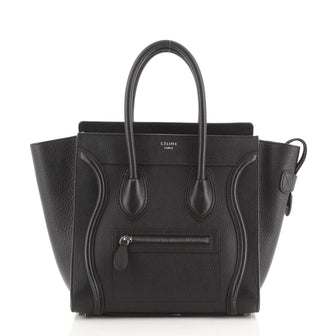 Celine Luggage Bag Grainy Leather Micro