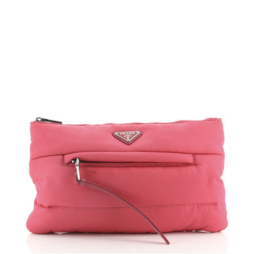 Prada Bomber Clutch Tessuto Medium