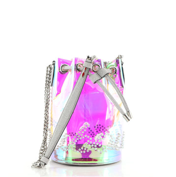 Christian Louboutin Marie Jane Bucket Bag Holographic Leather