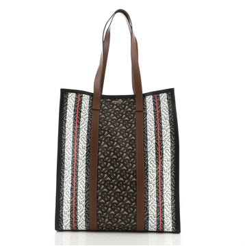 Burberry Portrait Tote Monogram E-Canvas Medium