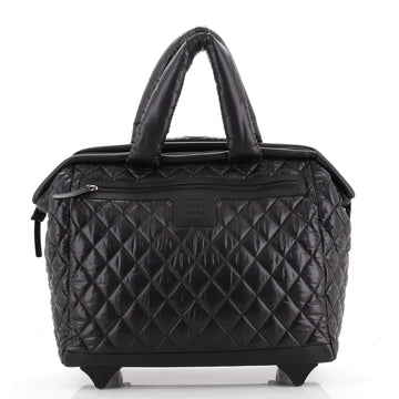 Chanel Coco Cocoon Rolling Trolley Quilted Nylon