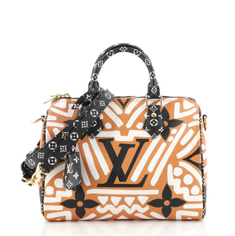 Louis Vuitton Speedy Bandouliere Bag Limited Edition Crafty Monogram Giant 25