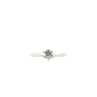 Tiffany & Co. The TIffany Diamond Engagement Ring Platinum and Diamond .30CT I/VS1