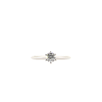 Tiffany & Co. The TIffany Diamond Engagement Ring Platinum and Diamond .30CT I/VS1