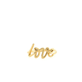 Tiffany & Co. Paloma's Graffiti Love Ring 18K Yellow Gold Small