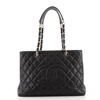 Chanel Grand Shopping Tote Quilted Caviar