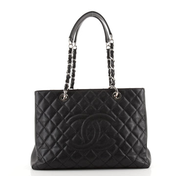 Chanel Grand Shopping Tote Quilted Caviar