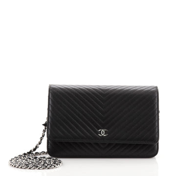 Chanel Wallet on Chain Chevron Lambskin
