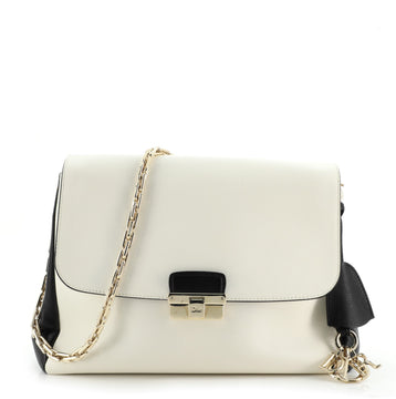 Christian Dior Diorling Shoulder Bag Leather Large