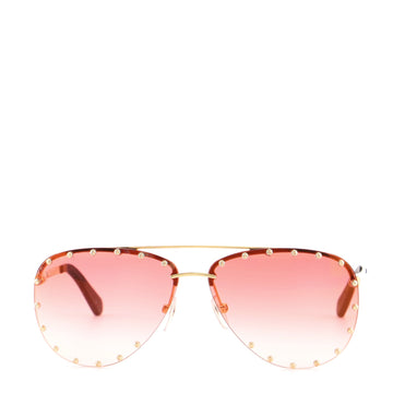 Louis Vuitton The Party Aviator Sunglasses Studded Metal