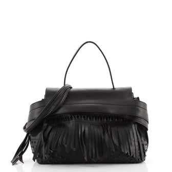 Tod's Wave Bag Fringe Leather Small