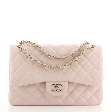 Chanel Classic Double Flap Bag Quilted Lambskin Jumbo