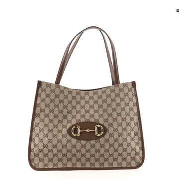 Gucci 1955 Horsebit Tote GG Canvas Medium