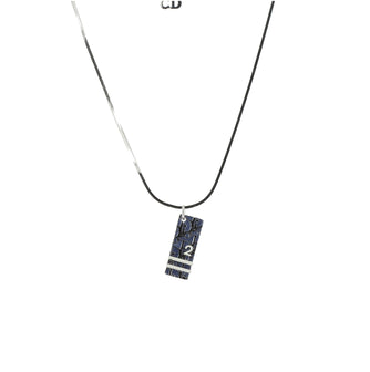 Christian Dior Trotter Pendant Necklace Earrings Metal and Enamel