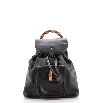 Gucci Vintage Bamboo Backpack Leather Mini