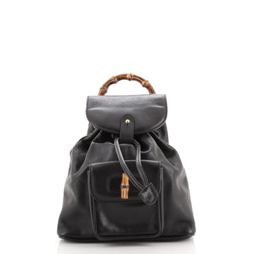 Gucci Vintage Bamboo Backpack Leather Mini