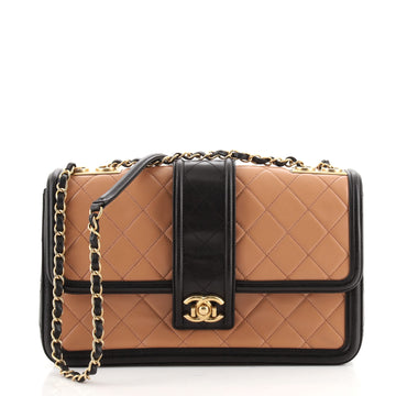 Chanel Elegant CC Flap Bag Quilted Lambskin Jumbo