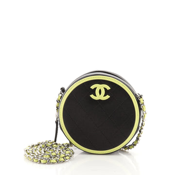 Chanel Round Clutch with Chain Quilted Lambskin Mini