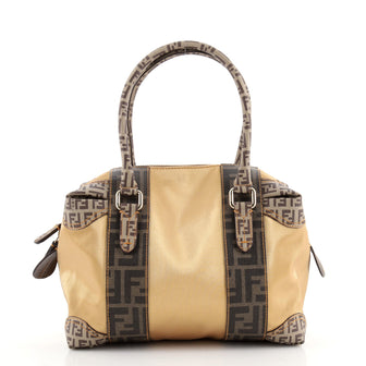 Fendi B. Mix Tote Zucca Coated Canvas and Nylon Medium