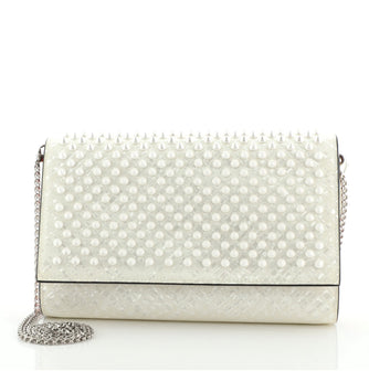 Christian Louboutin Paloma Clutch Spiked Patent