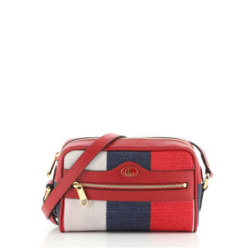 Gucci Ophidia Shoulder Bag Striped Canvas Mini