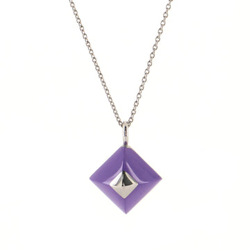 Hermes Cupidon Pendant Necklace Metal and Enamel