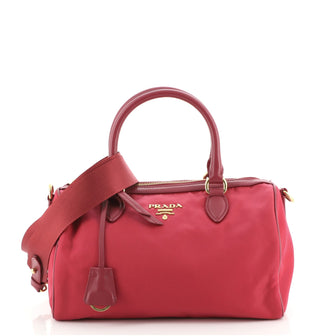 Prada Convertible Bauletto Bag Tessuto Medium