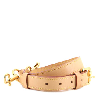 Louis Vuitton Adjustable Shoulder Strap Vachetta Leather 25mm
